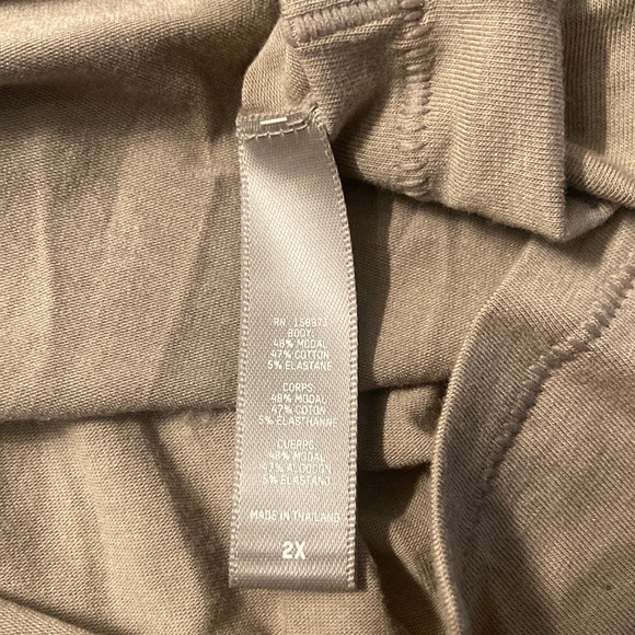 NWT SKIMS *khaki* crop tank size 2XL - Picture 6 of 10